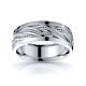 Miles Mens Hand Braided Wedding Ring